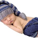 Newborn Photography Props Baby Boys Girls Knitted Costume Outfits Crochet Hat Pants